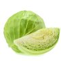 Green cabbage isolated on white background